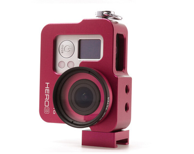 批發(fā)GoPro Hero3/3+ 多功能鋁合金保護框 品質與實用兼?zhèn)? class=